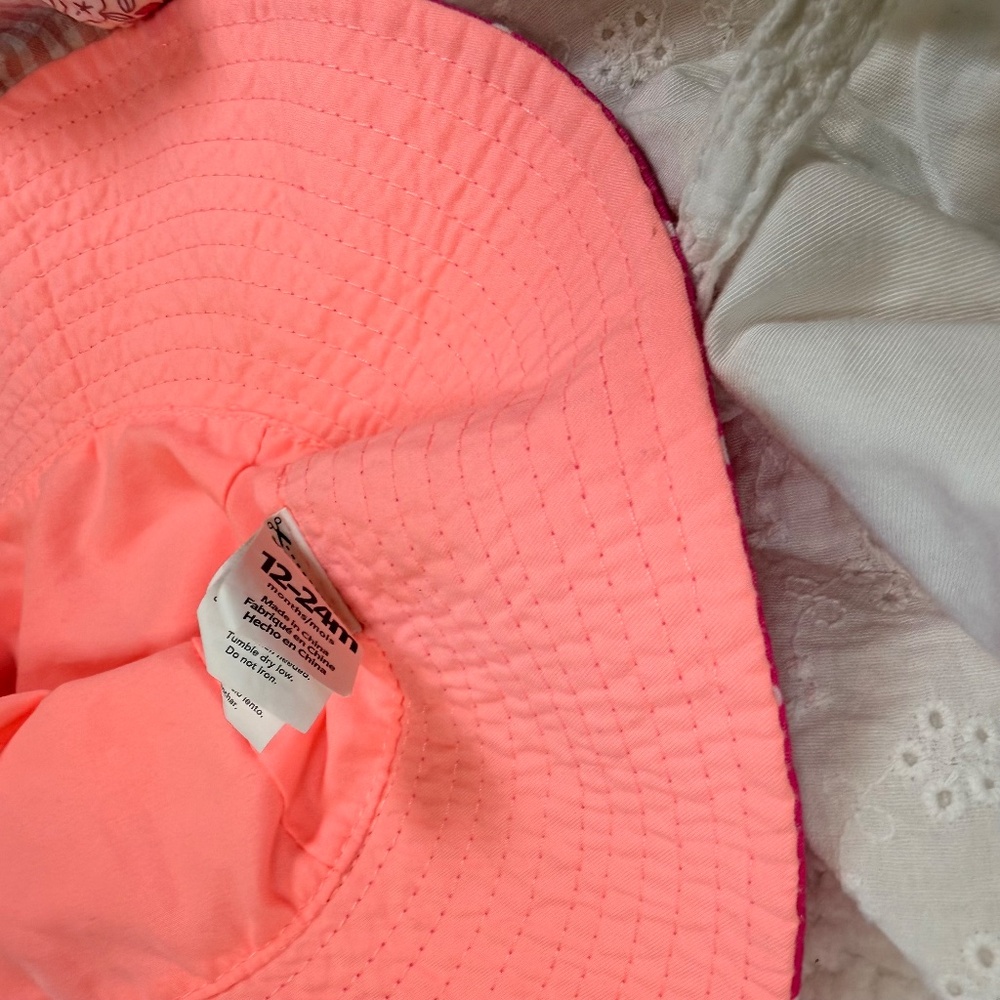 Baby Girl Sun Hat & Beanie Lot Gap, Carter’s & More Multi-Size - Picture 8 of 12